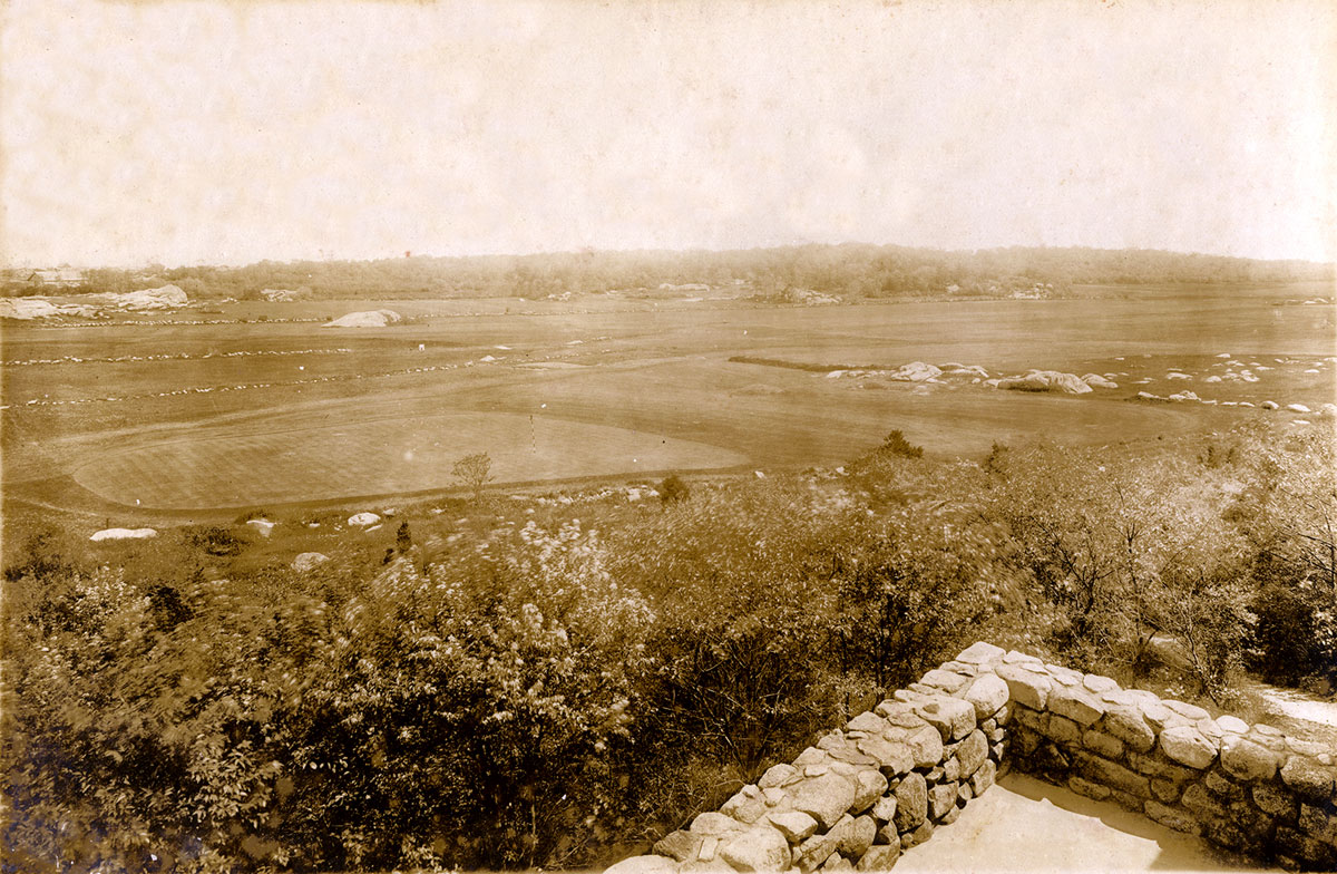 A historic view of the Rockport Golf Club grounds